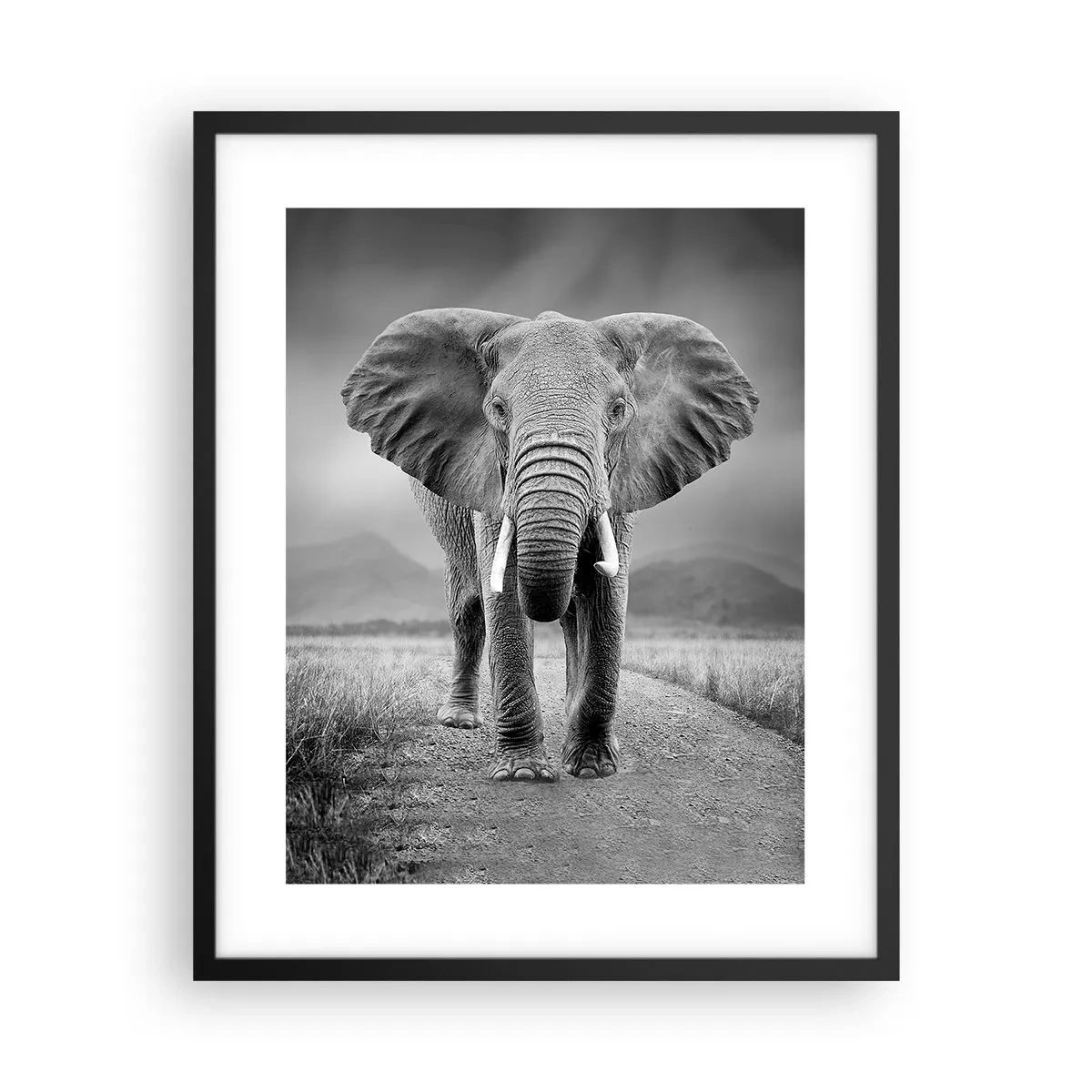 Pôster com moldura preta - O anfitrião dá as boas-vindas - 40x50 cm