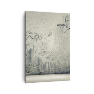 Quadro em tela - Minha vida maravilhosa na cidade - 70x100 cm