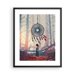 Pôster com moldura preta - O ritual secreto da felicidade - 40x50 cm