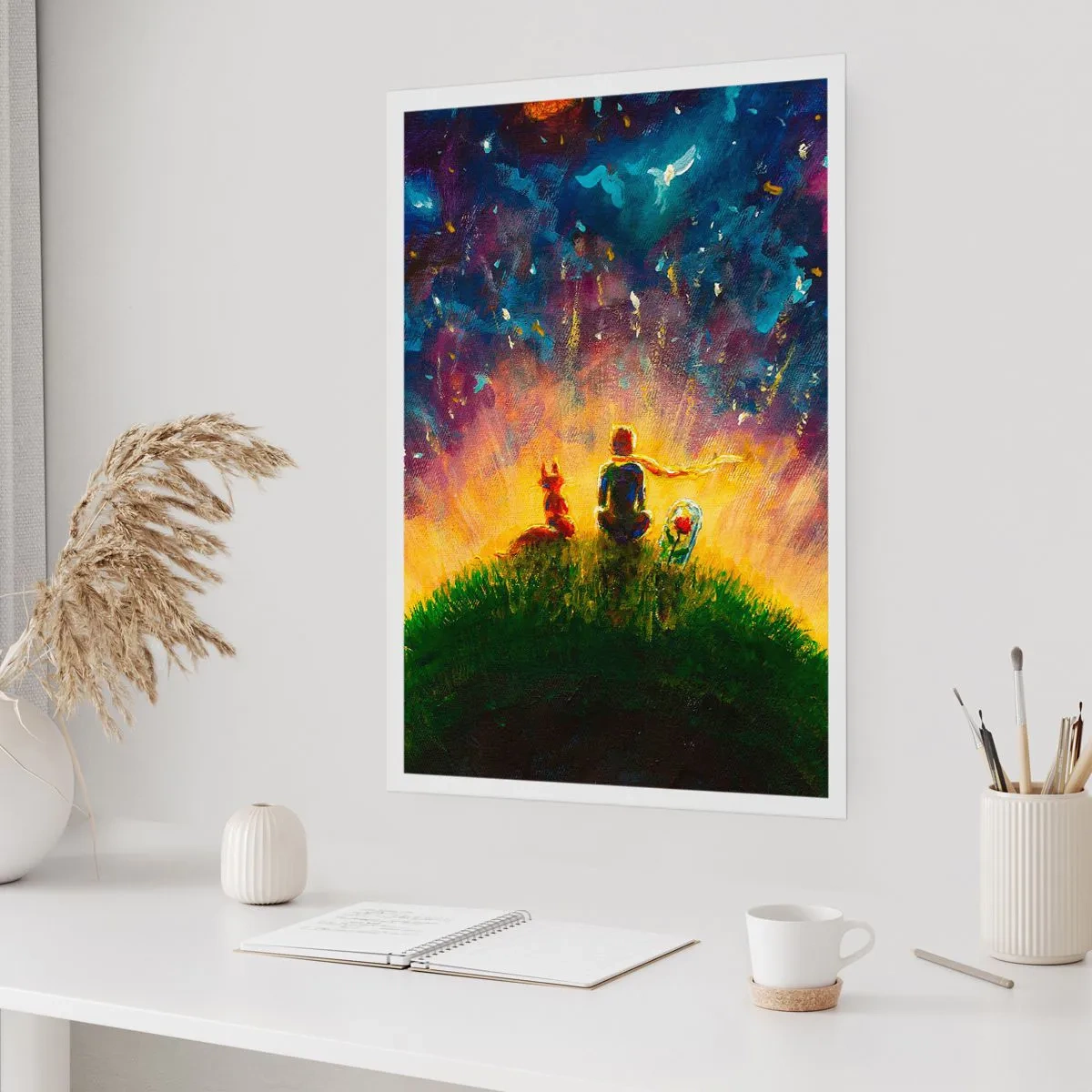 Pôster - Amor e amizade - o mundo inteiro - 30x40 cm