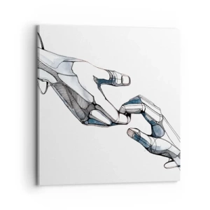 Quadro em tela - Um bom gesto - 70x70 cm