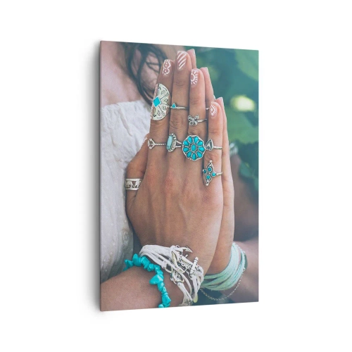 Quadro em tela - Bem-vindo ao centro do ser - 80x120 cm