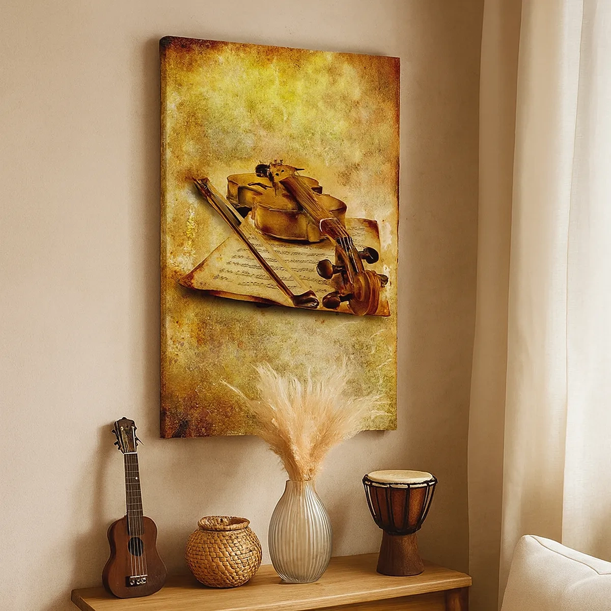 Quadro em tela - Precisa-se de virtuoso - 50x70 cm