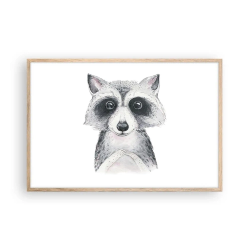 Pôster com moldura de carvalho claro - Um momento de emoção - 91x61 cm