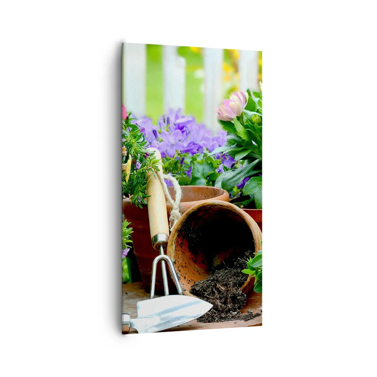 Quadro em tela - Jardim da Joana - 65x120 cm