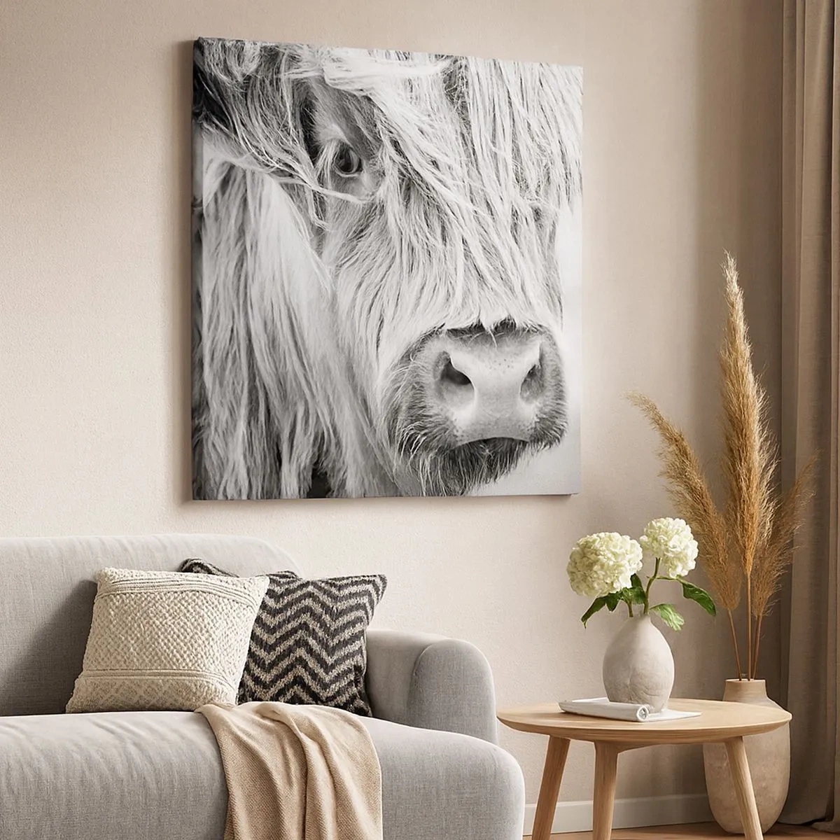 Quadro em tela - Natureza selvagem escocesa - 30x30 cm