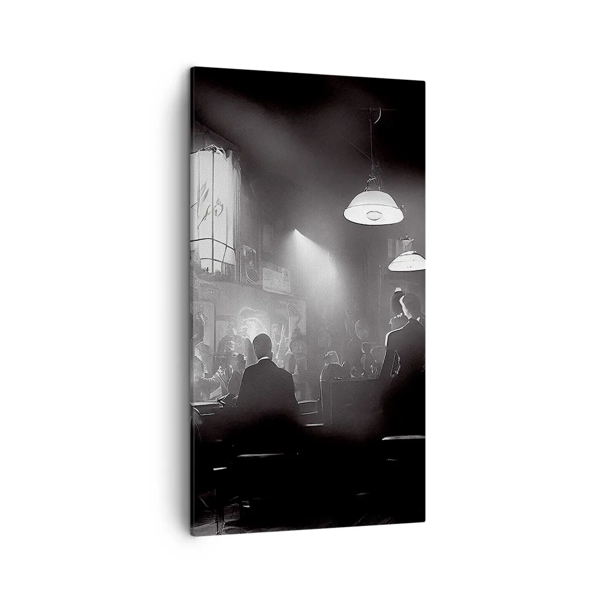 Quadro em tela - Em uma atmosfera de jazz - 45x80 cm
