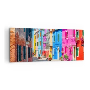 Quadro em tela - A Cidade dos Papagaios - 100x40 cm