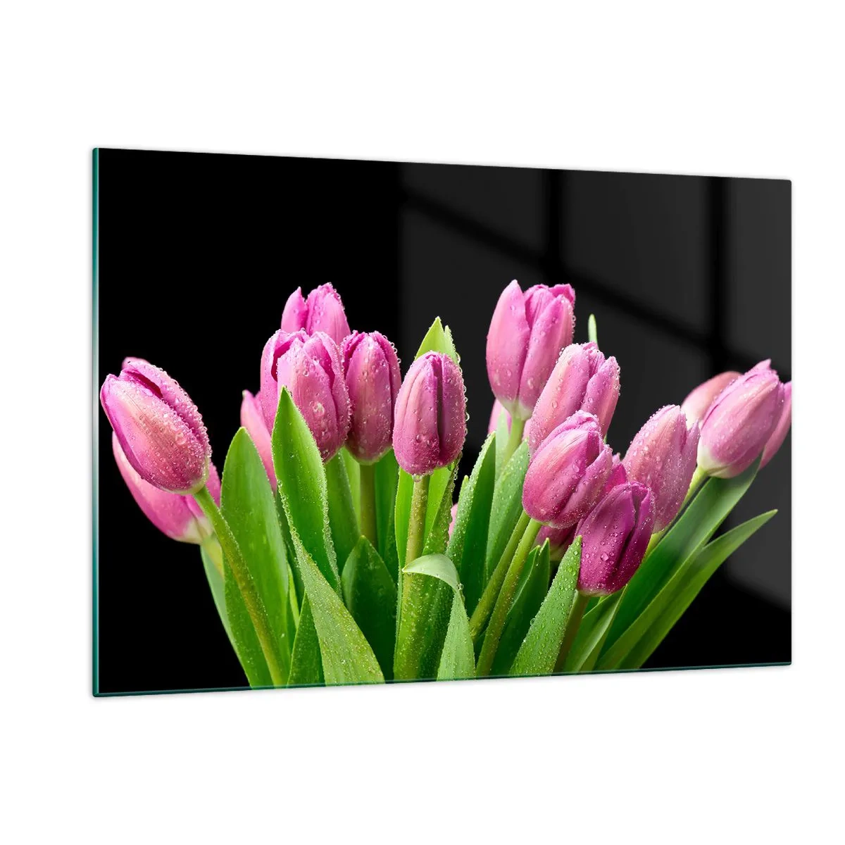 Quadro em vidro - Alegria lilás da primavera - 120x80 cm