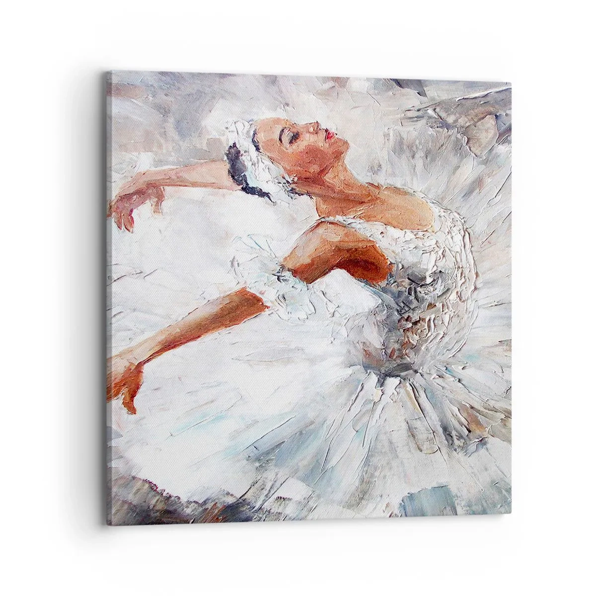 Quadro em tela - Delicado e leve como tule - 70x70 cm