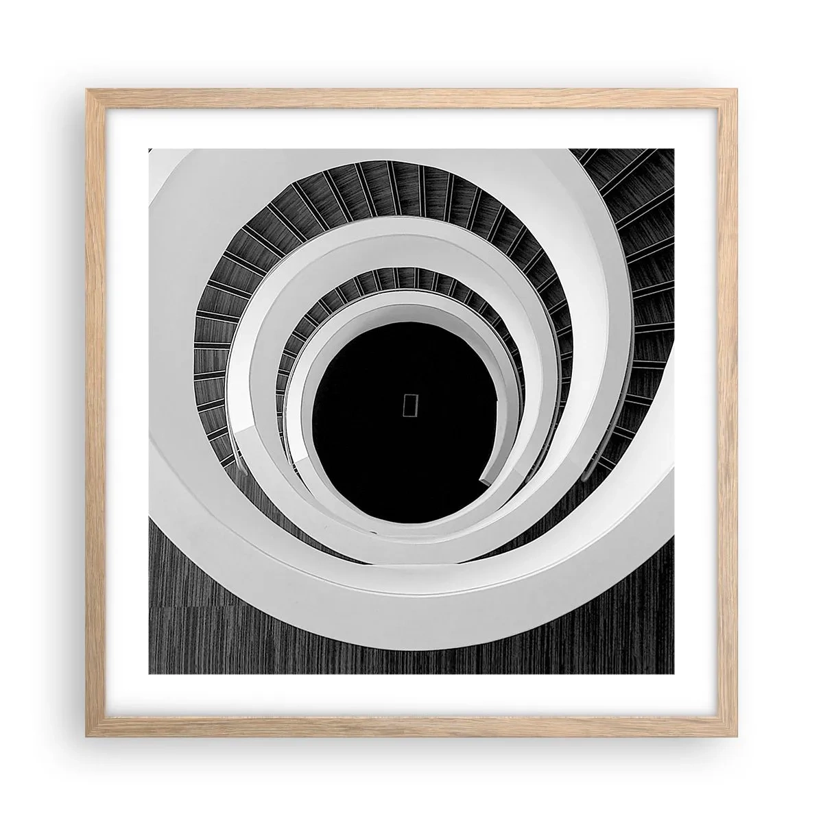 Pôster com moldura de carvalho claro - Ao âmago - 50x50 cm