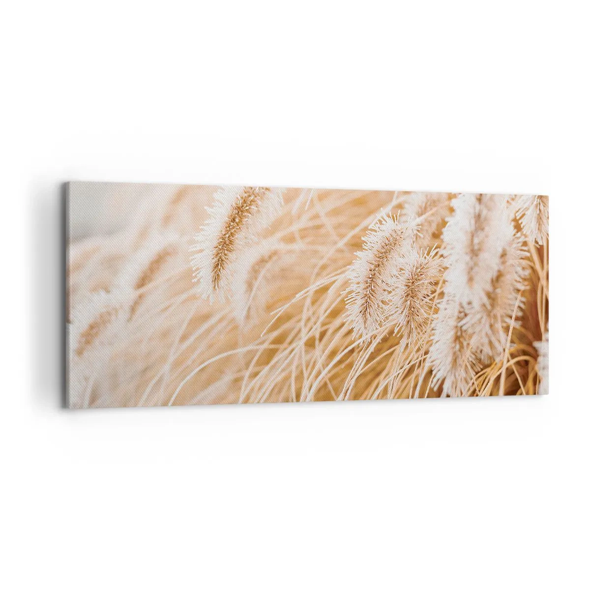 Quadro em tela - O murmúrio dourado das plantas - 120x50 cm