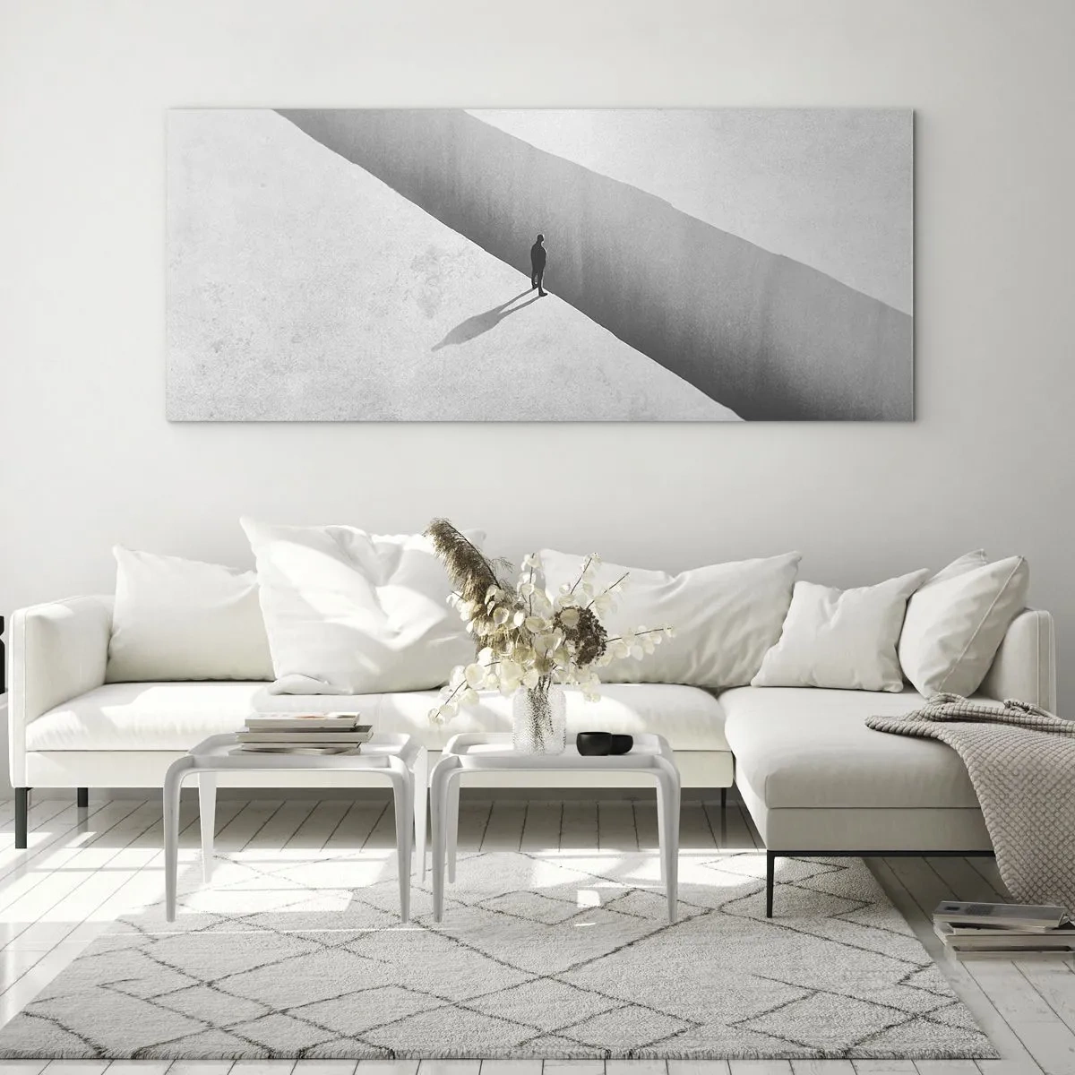 Quadro em vidro - Um objetivo claro - 140x50 cm