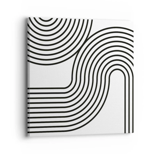 Quadro em tela - Na curva - 40x40 cm