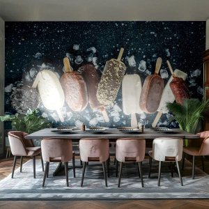 Papel de Parede Premium Sand - O sabor de um verão quente - Sorvete, Gastronomia, Comida - 150x105 cm