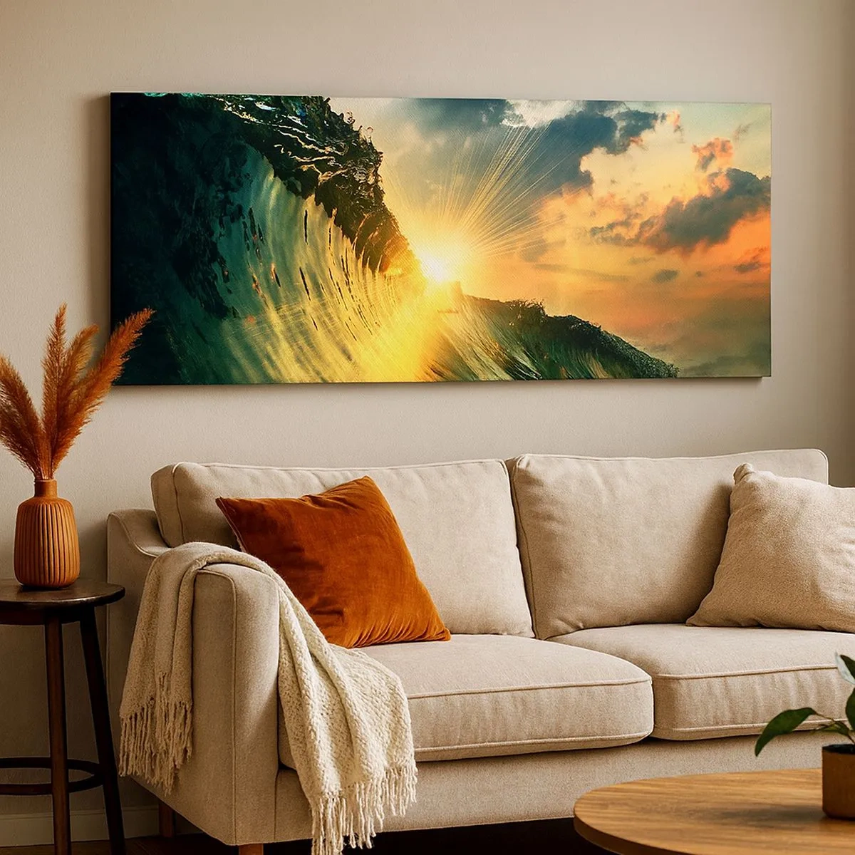 Quadro em tela - Surfer, onde está? - 100x40 cm