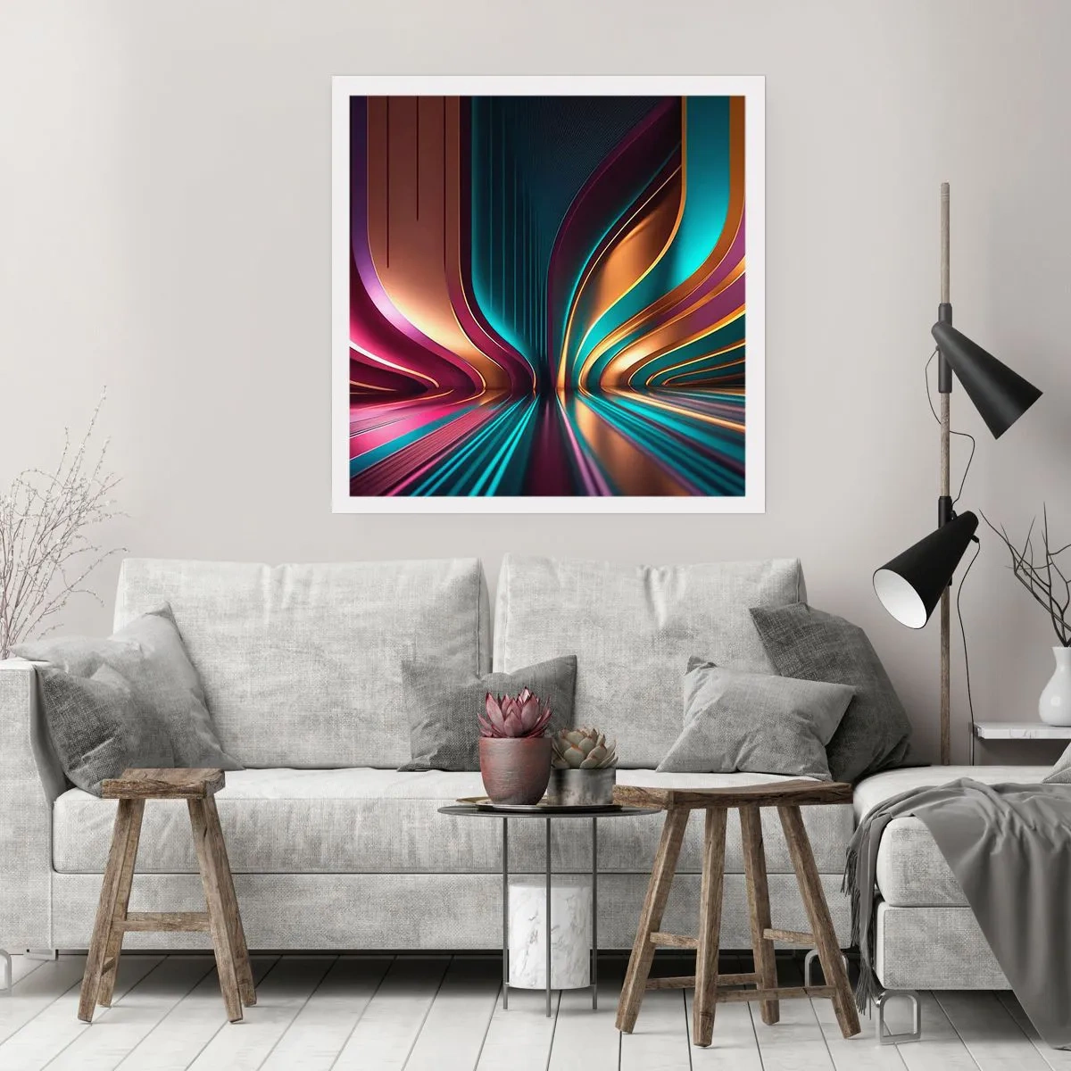 Pôster - Arquitetura de luz - 50x50 cm