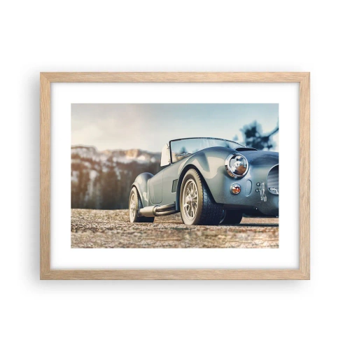 Pôster com moldura de carvalho claro - Porque o estilo conta - 40x30 cm