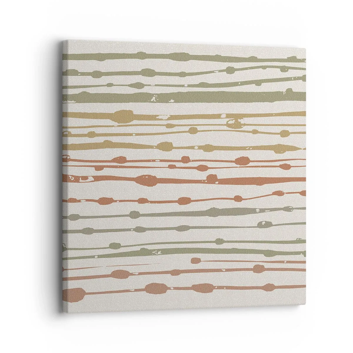 Quadro em tela - Notação musical de cores - 30x30 cm