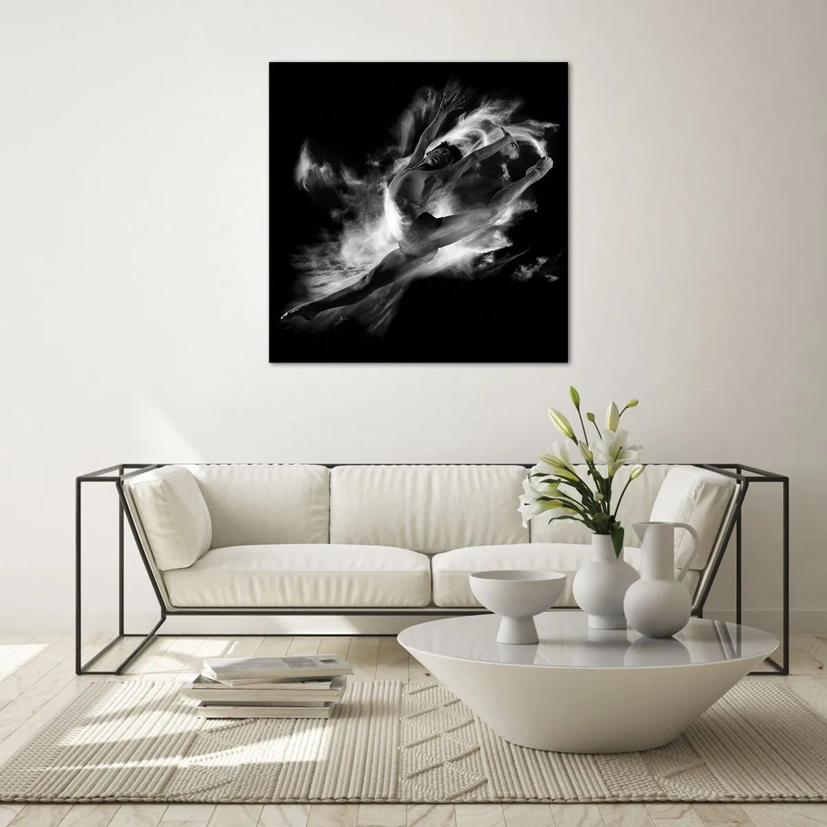Quadro em vidro - Parado no ar - 70x70 cm