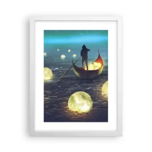 Pôster em moldura branca - Coisas com as quais os filósofos nunca sonharam - 30x40 cm