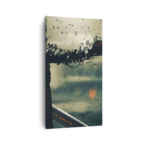 Quadro em tela - Arma letal - seu próprio Exterminador do Futuro - 45x80 cm