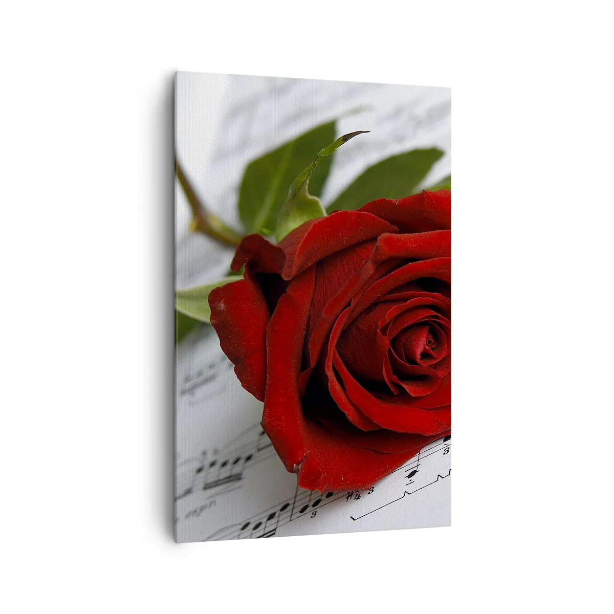 Quadro em tela - Música de sentimentos em escarlate - 80x120 cm