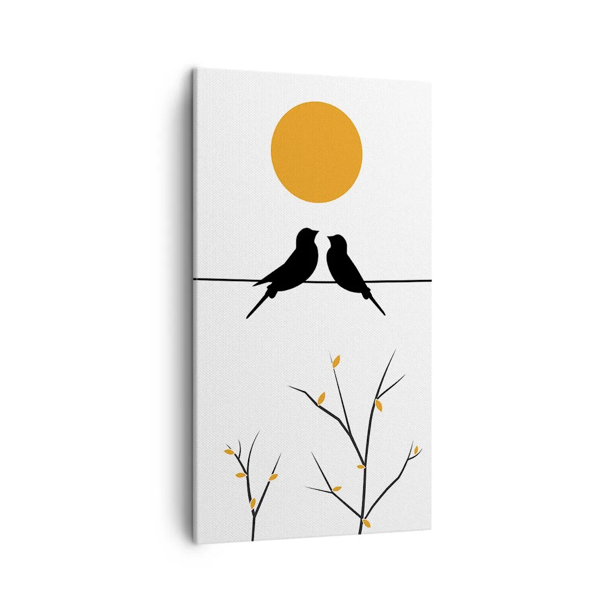 Quadro em tela - A noite dos rouxinóis - 45x80 cm