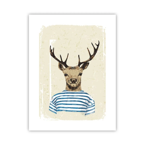 Pôster - Porque eu gosto de camisas listradas! - 30x40 cm