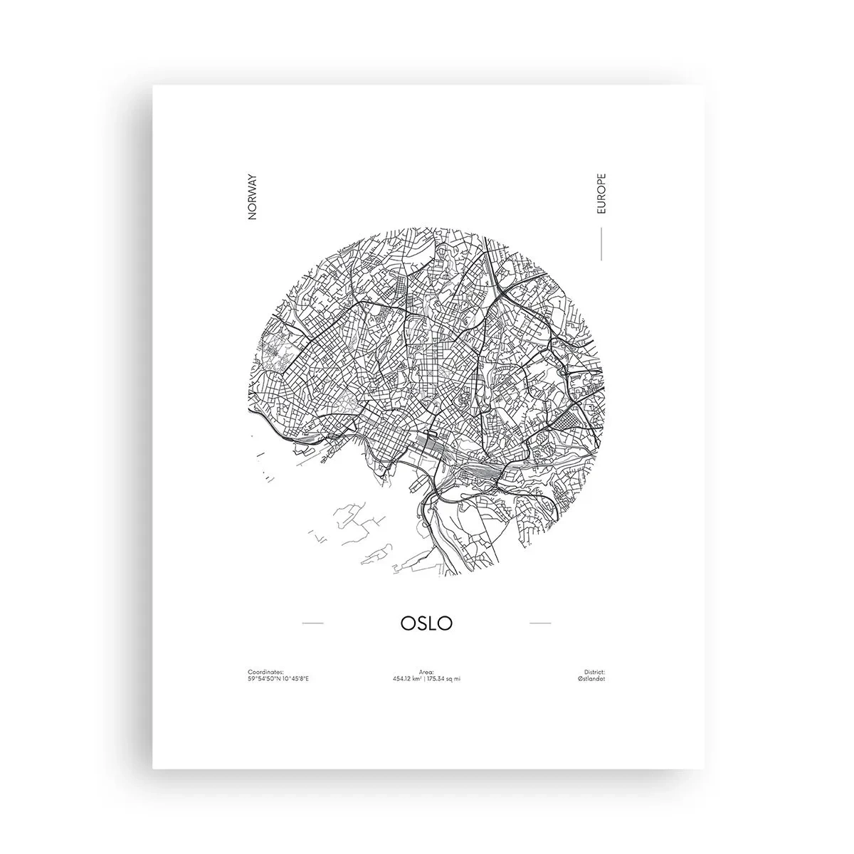 Pôster - Anatomia de Oslo - 40x50 cm