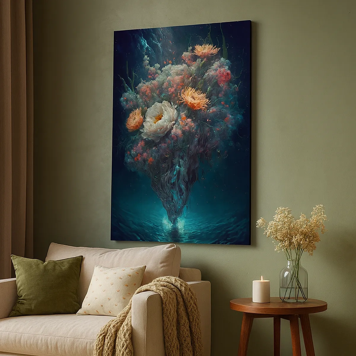 Quadro em tela - Um estranho jardim - 50x70 cm