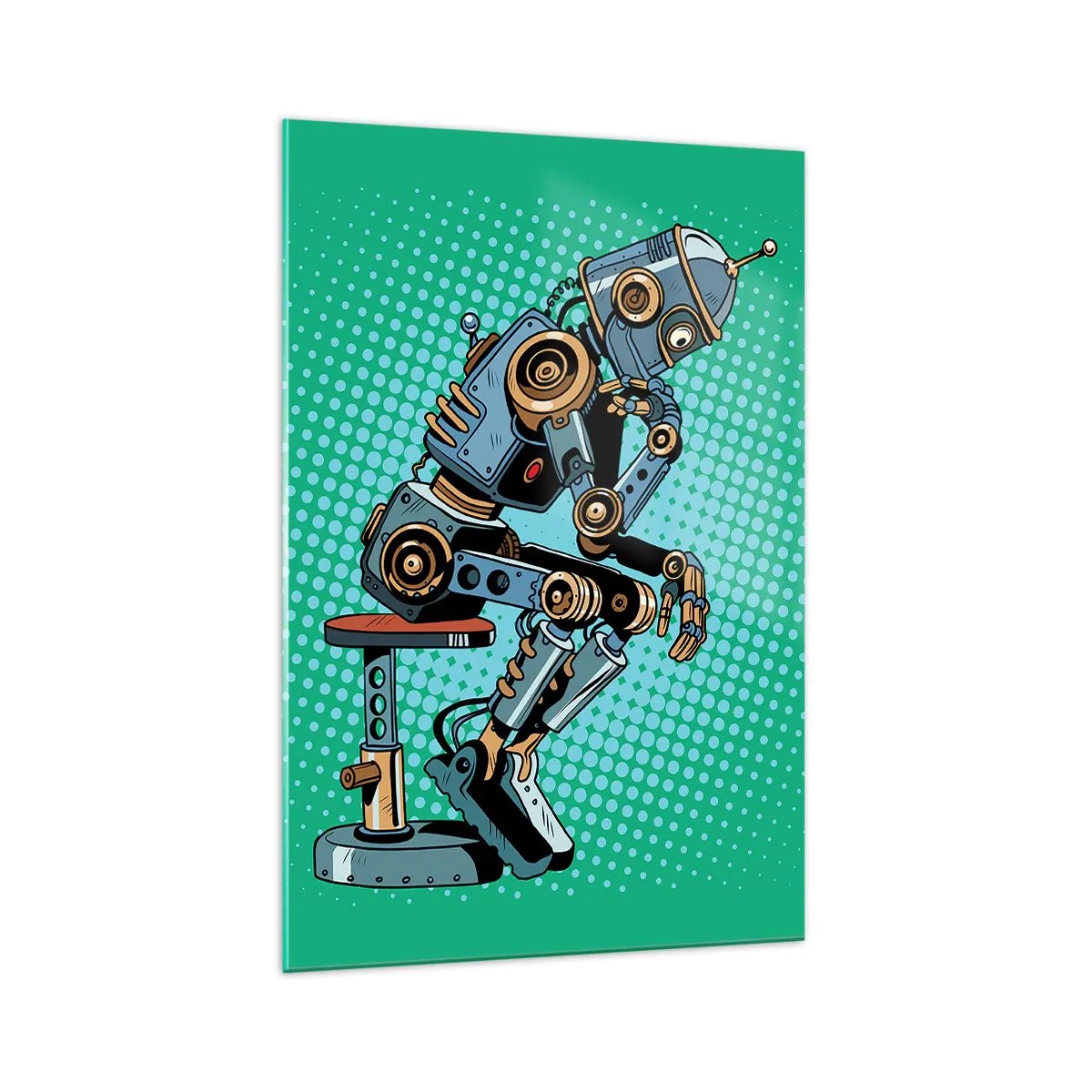 Quadro em vidro - Sobre a essência do ser - 70x100 cm