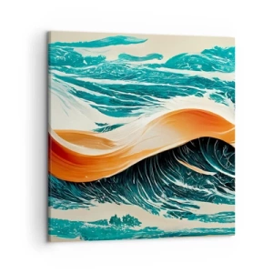 Quadro em tela - O sonho de um surfista - 50x50 cm