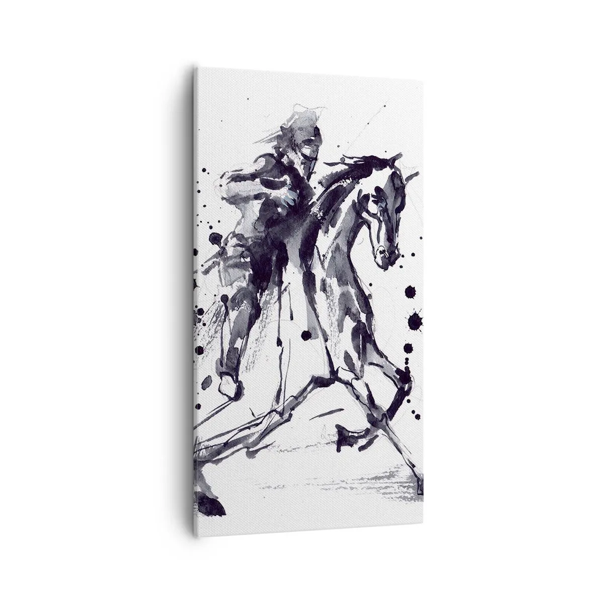 Quadro em tela - Cavaleiro Negro - 55x100 cm