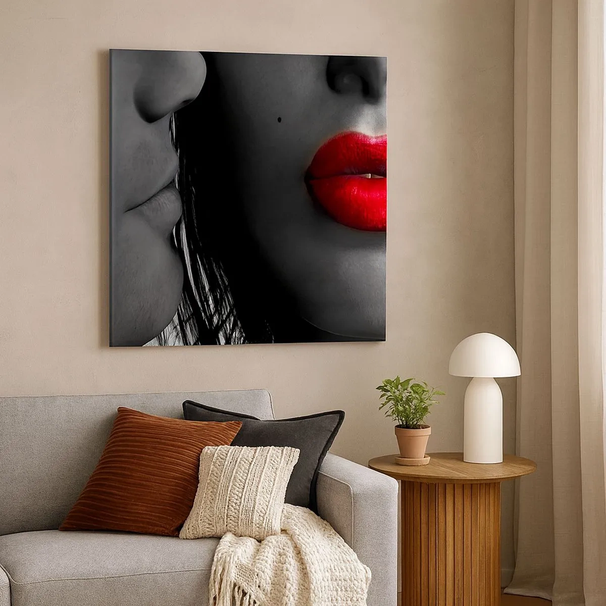 Quadro em tela - Cara a cara - 30x30 cm