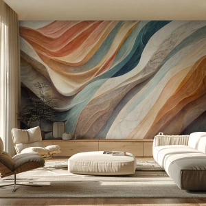 Papel de Parede Premium Sand - O momento antes da mudança - Textura, Padrão, Brilhante - 100x70 cm