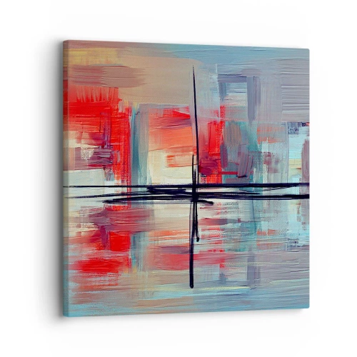 Quadro em tela - Uma paisagem numa dimensão desconhecida - 30x30 cm