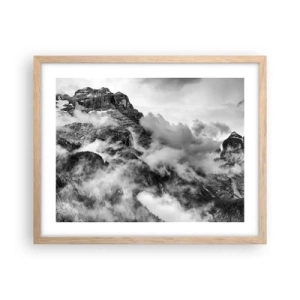 Pôster com moldura de carvalho claro - Bonitas e cruéis - 50x40 cm