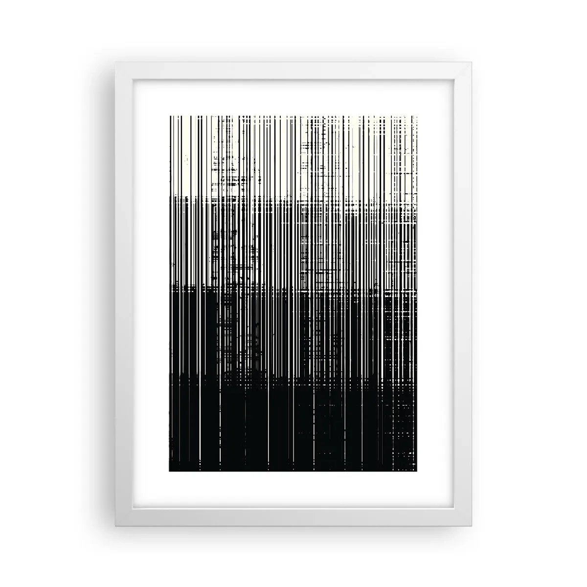 Pôster em moldura branca - Ondas e vibrações - 30x40 cm