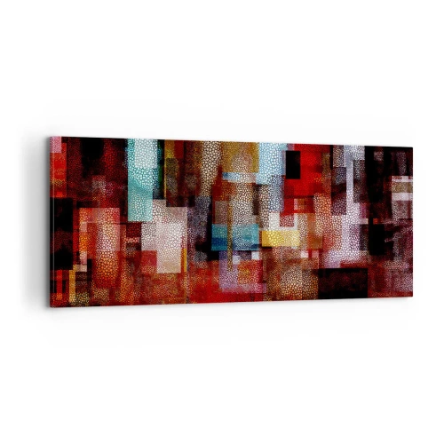 Quadro em tela - Uma grande confusão - 100x40 cm
