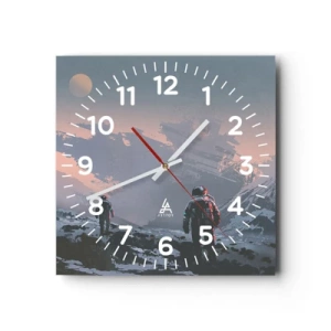 Relógio de parede - Relógio em vidro - Sob uma estrela desconhecida - 40x40 cm