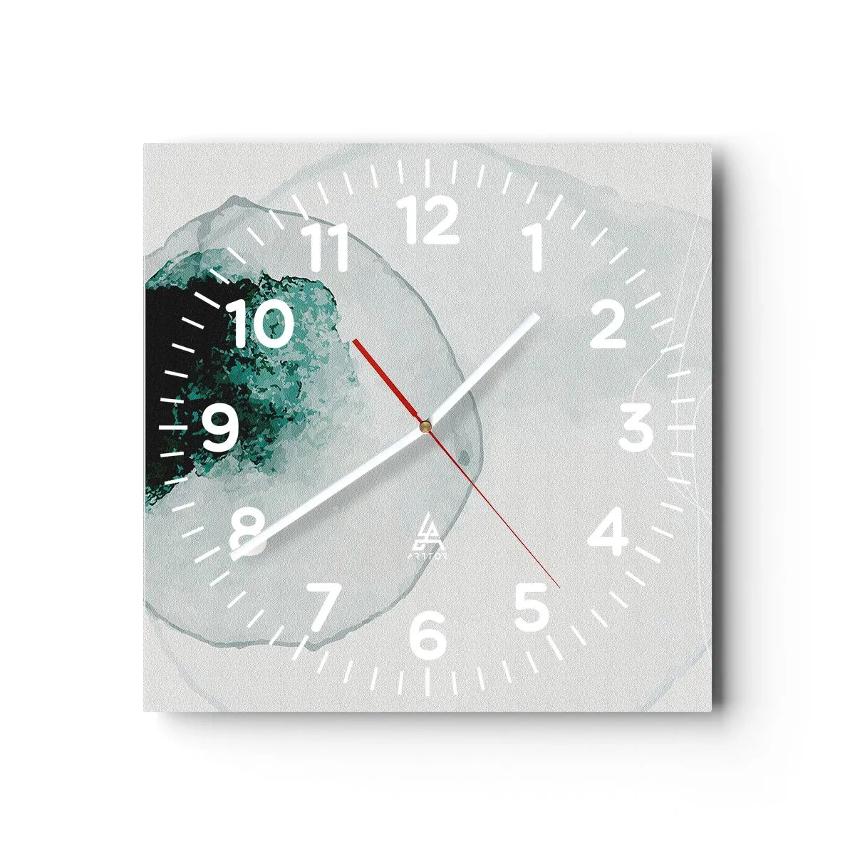Relógio de parede - Relógio em vidro - Numa gota d'água - 40x40 cm