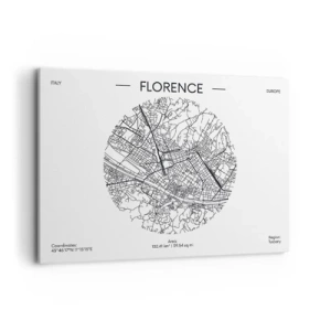 Quadro em tela - A anatomia de Florença - 100x70 cm