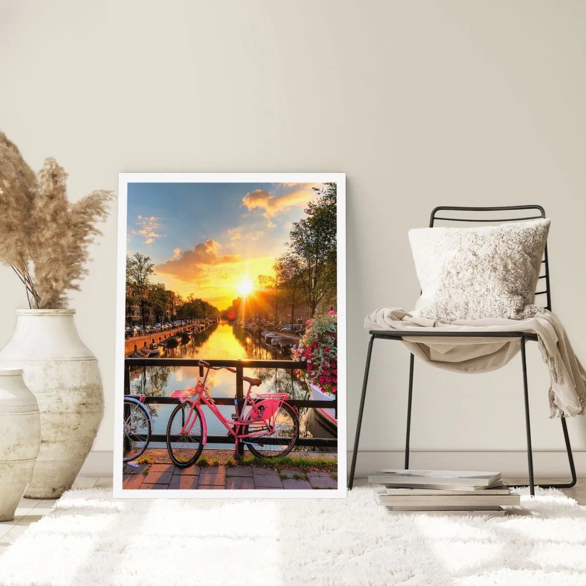 Pôster - Manhã de primavera em Amsterdã - 70x100 cm