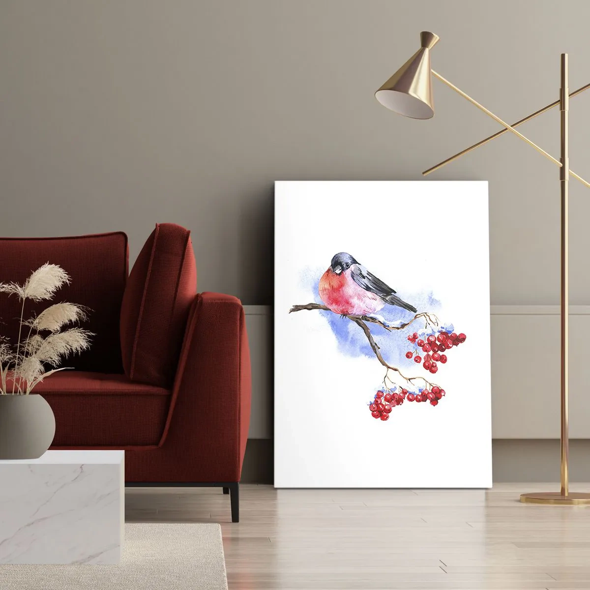 Quadro em tela - Inverno a cores - 45x80 cm