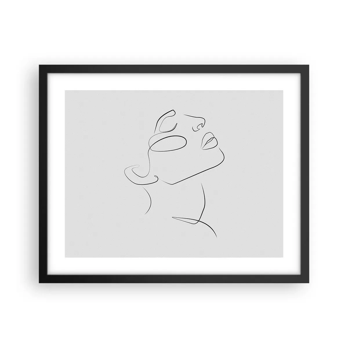 Pôster com moldura preta - Os meandros dos sonhos - 50x40 cm