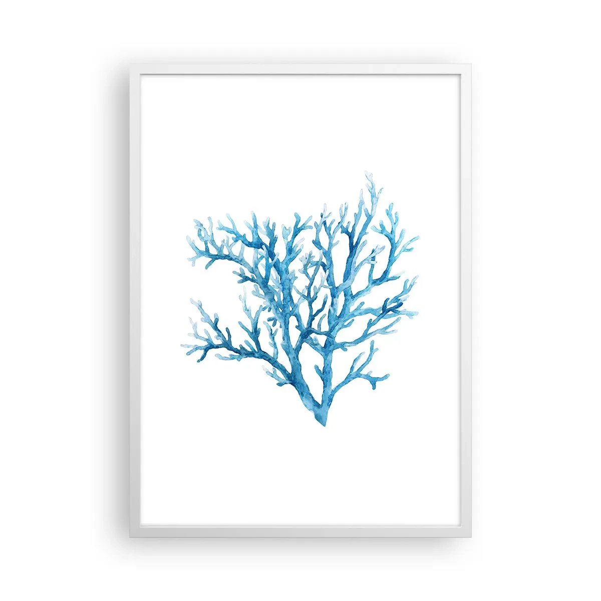 Pôster em moldura branca - Filigrana náutica - 50x70 cm