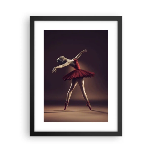 Pôster com moldura preta - Prima ballerina - 30x40 cm