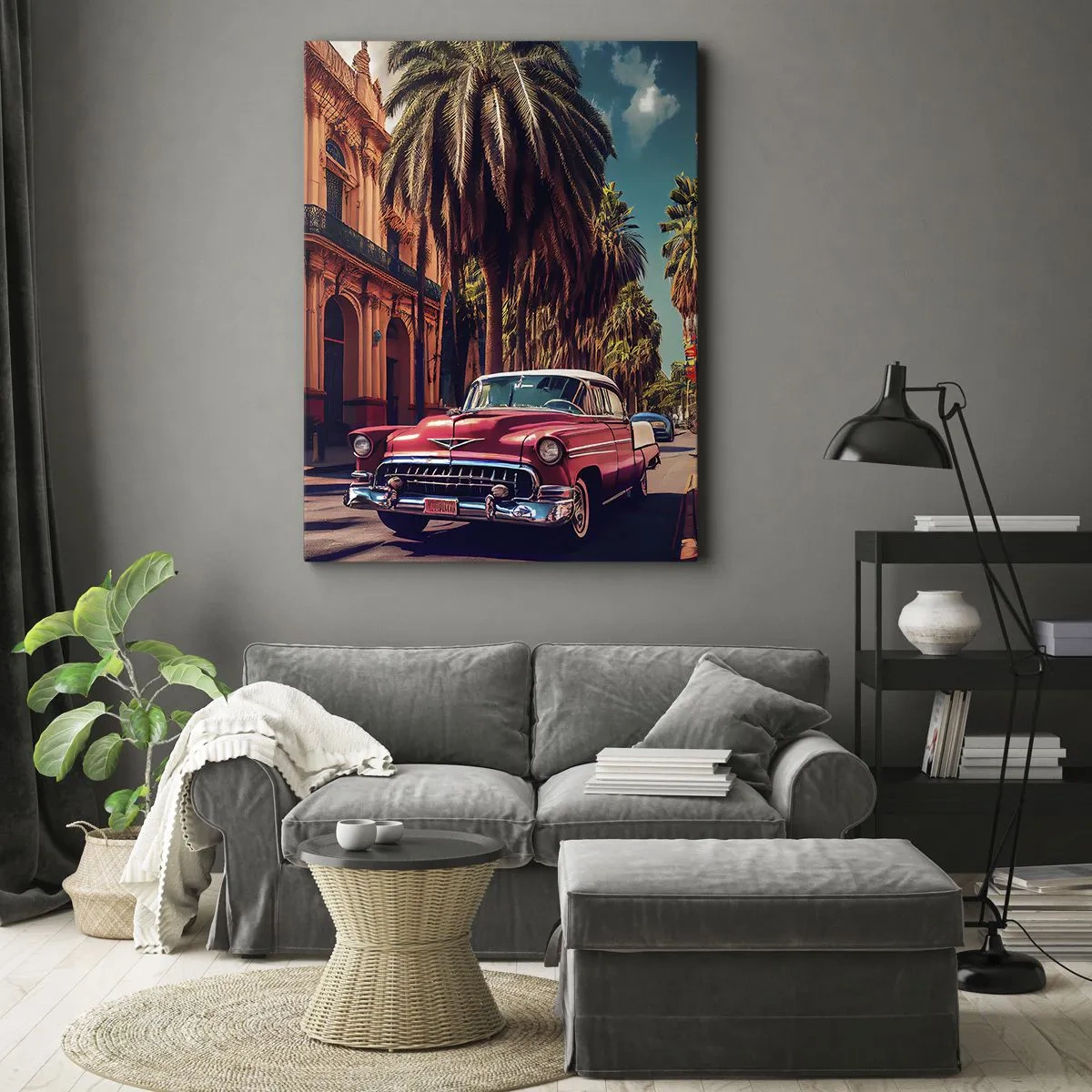 Quadro em tela - Ainda em Havana - 65x120 cm