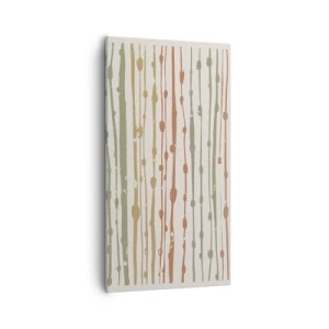 Quadro em tela - Notação musical de cores - 55x100 cm